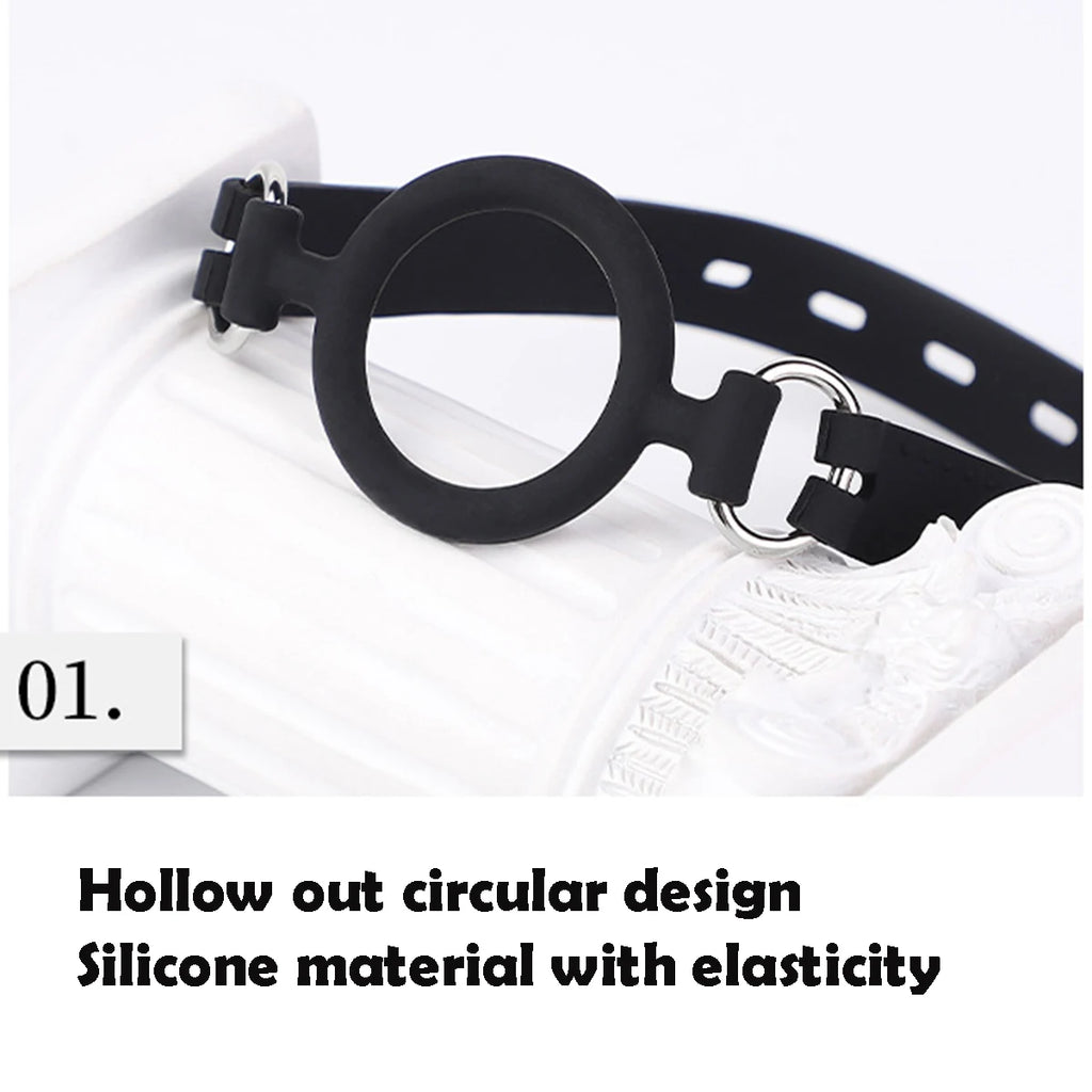 BDSM Mouth Gag Sexy Adult Female Mouth Opener Oral Sex Toys SM Slave Mouth Ball Adult Couple Sex Games Male Silicone Blowjob Toy