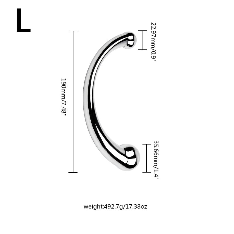 Metal Anal Plug Double Ended Stainless Steel G Spot Wand Butt Plug Prostate Massage Anal Dildo Plug Adult Sex Toys for Men Women