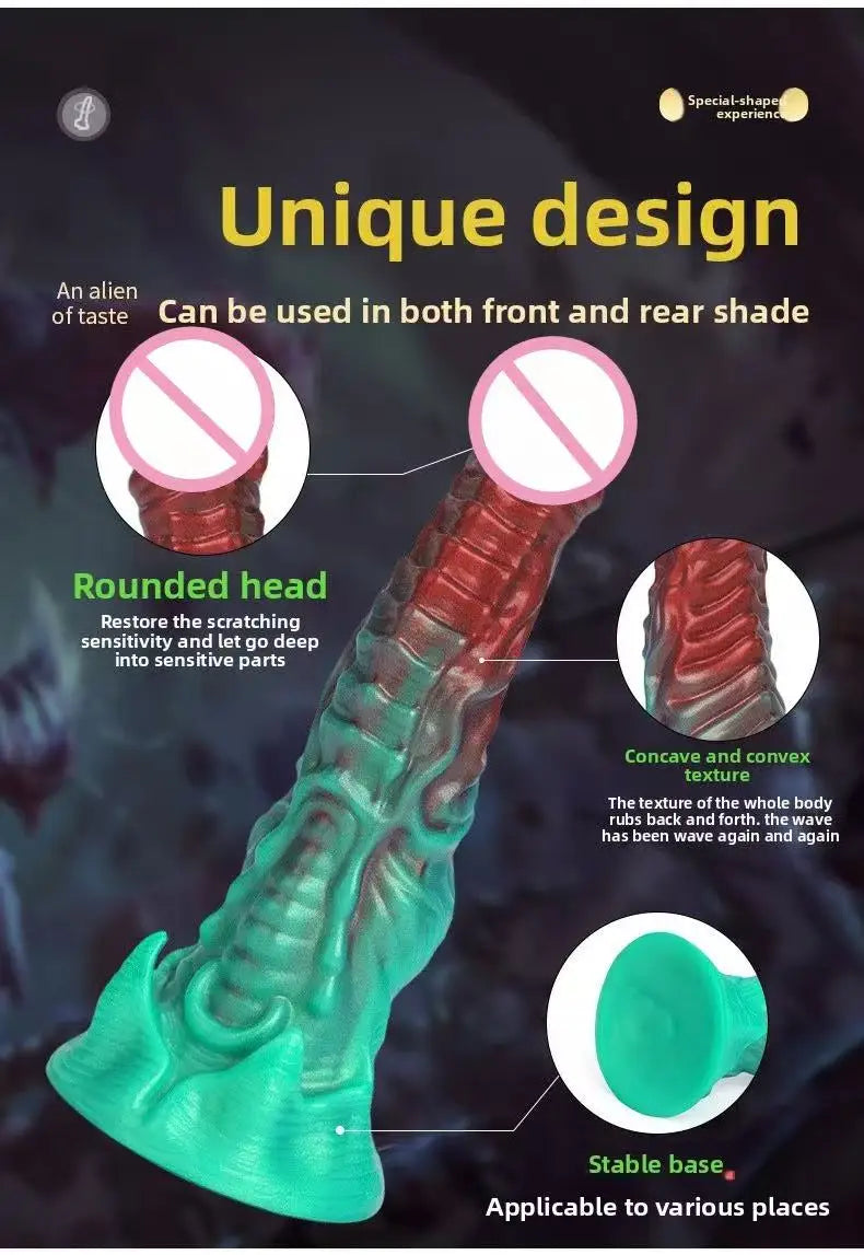 New special-shaped silicone dildo, suitable for women's utensils sm sex, sex toys, adult products, anal plug expansion