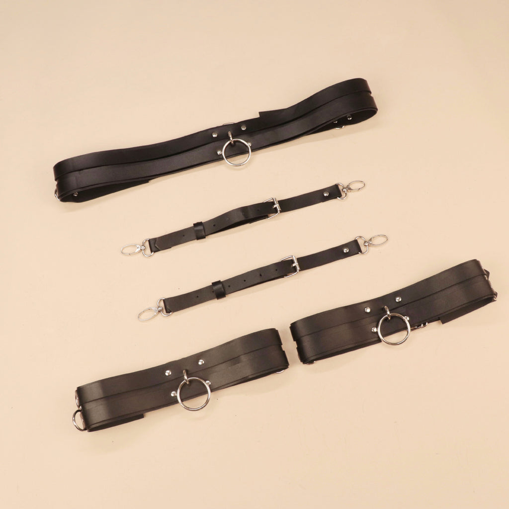 Sexy Bodys Lingerie Woman Leather Harness Bdsm Garter Belt Bondage Thigh Harness Seks Suspenders Strap Belt Stockings Female