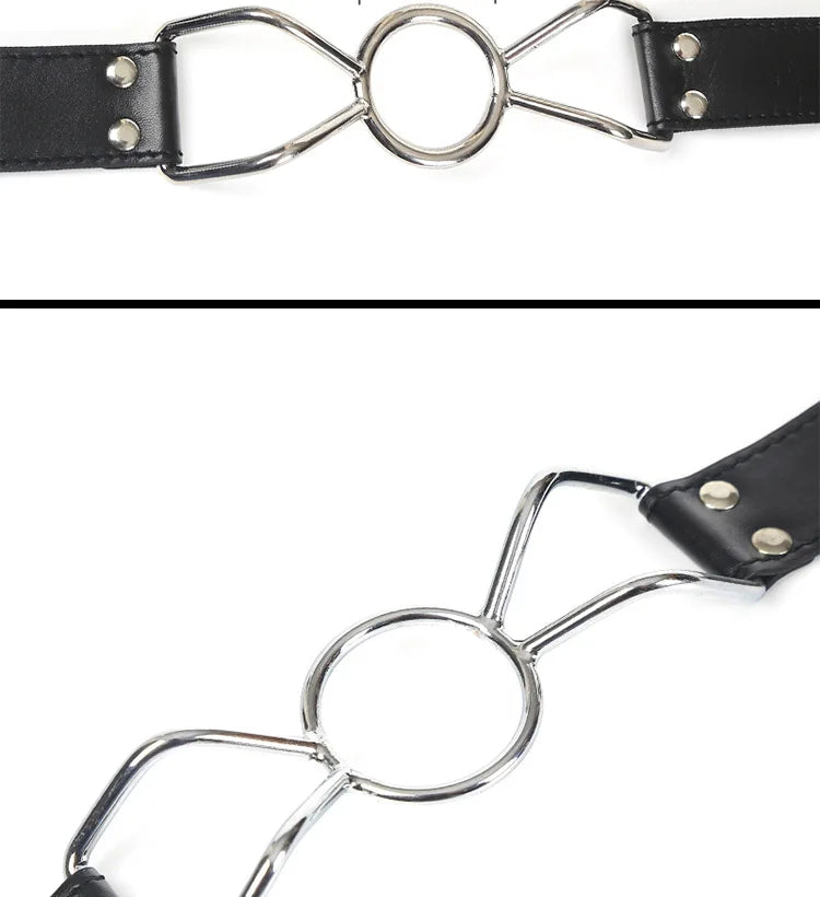 Open Mouth Gag BDSM Bondage Restraints Breathable Ring Harness Strap Fetish Sex Toys For Couples Oral Gags Cosplay Adult Games