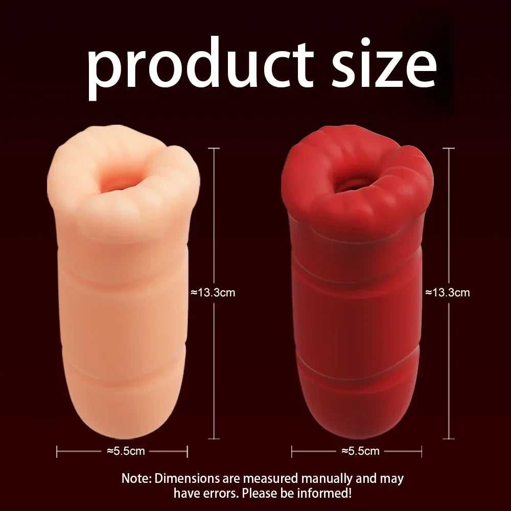 Male Sucking Masturbator (w/Vibrating Bullet) - 18+ Oral/Vaginal Blowjob Stimulation, Penis Vibrator Cup