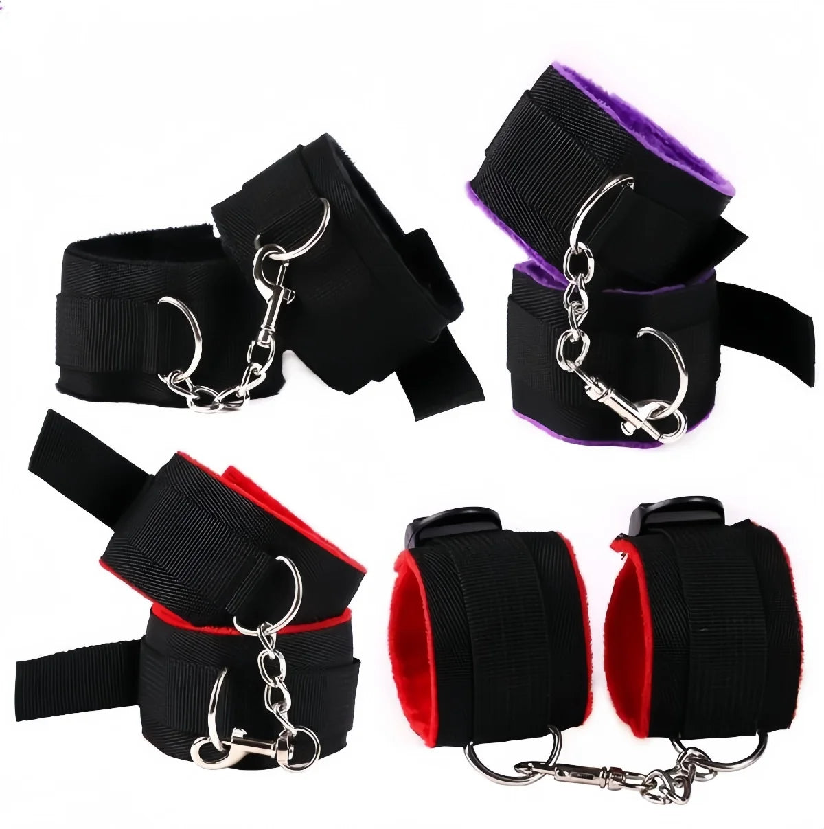 SM Sex Bondage Sexy Plush Sex Handcuffs BDSM Bondage Restraints Sex Ankle Cuff Soft Plush Handcuffs Adult Game Couple Sex Toys