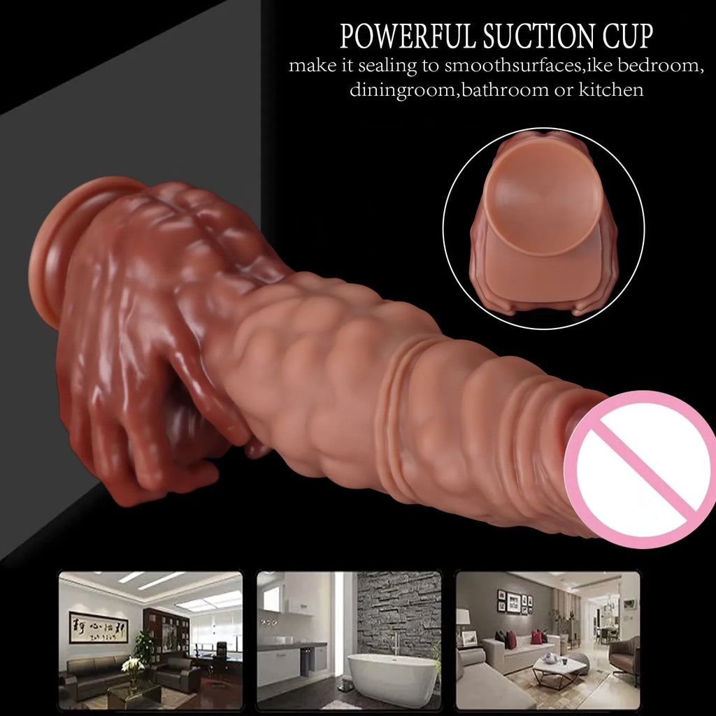 5 Size New  Realistic Giant  Dildo Silicone Animal Penis Adult Sex Toys Women Rapid Orgasm Masturbation Tool Oversized Soft Dick