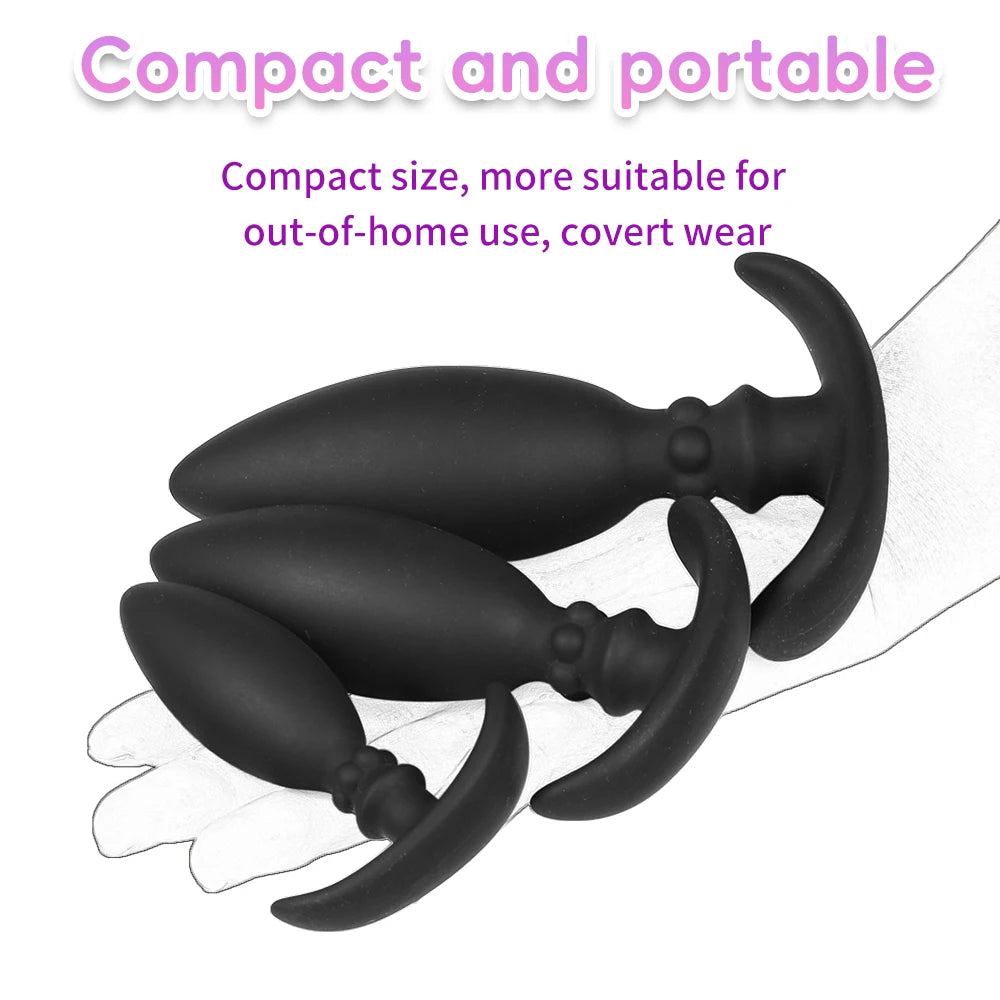Adult Silicone Anal Plug Dildos Bullet Vibrator Butt Plugs Sex Toys for Women Men Gay Prostate Massager Anal Masturbating S/M/L