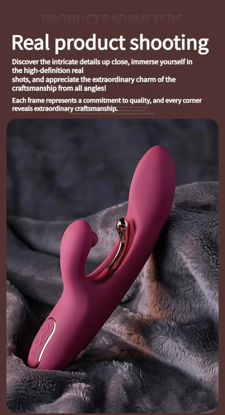 Vibrator Dildo Adult Sex Toys G-Spot Vibrator Rabbit Vibrators Female Sex Toys Adult Toys for Women Couples Sex Pleasure