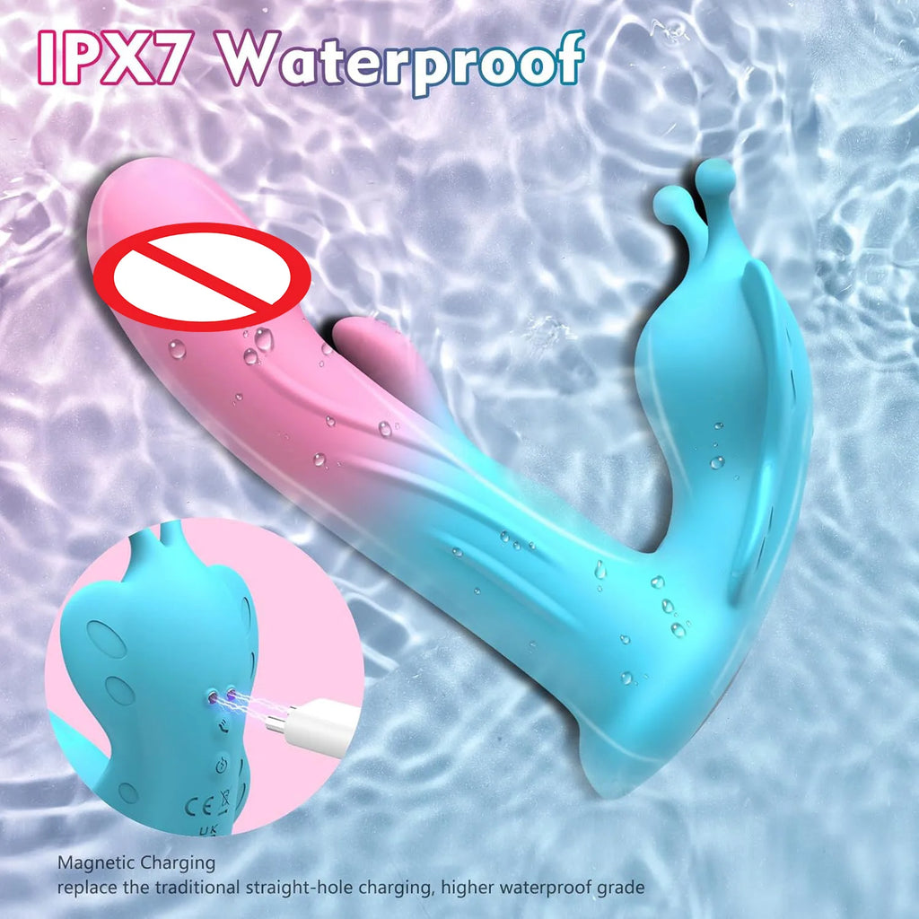 Wearable Flapping Vibrator Couples Sex Toys Remote Control G-Spot Clitoral Stimulator Dildo Adult Sex Toys for Women Couples