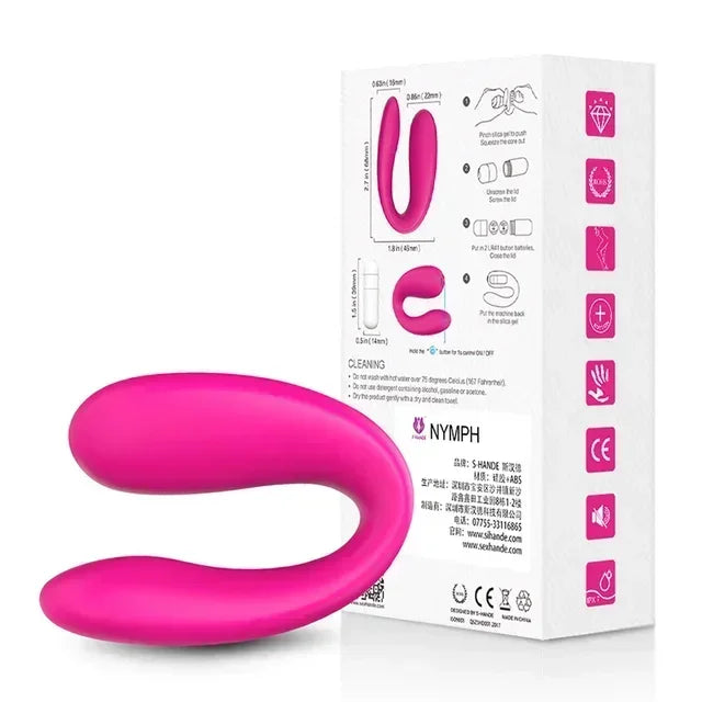 Couple U Type Vibrator Sex Toys For Women Vagina Clitoris Stimulate Vibrator G-Spot Massage Female Masturbator Adults Products