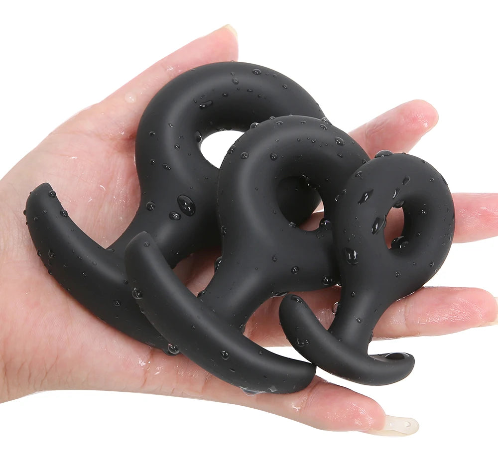 Hollow Wearable Soft Small Silicone Anal Plug Dildo Butt Plug Sex Toys for Adult Beginner Anus Trainer Anal Toy for Men Sex Shop