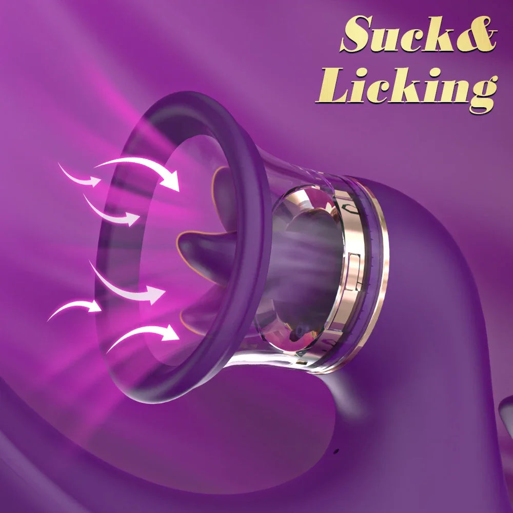 G Spot Vibrator Adult Sex Toys for Women, Tongue  Sex Toy Dildo Vibrators Clitoral Stimulator with 7 Licking Sucking 7 Vib