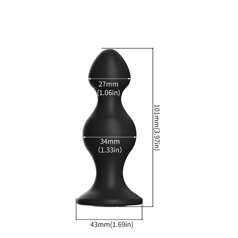 Silicone Anal Plug For Women Anal Vaginal Expander Bottom with colored diamonds Sex Toy Adults Games Couple Tool Erotic Products