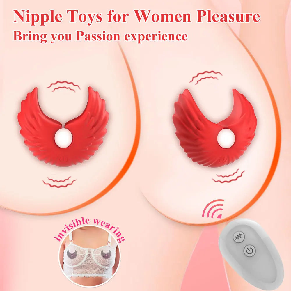 Nipple Clamps Vibrator 9 Vibration App Remote Controlled Breast Stimulator BDSM Games Female Sex Toys for Woman Couples Pleasure