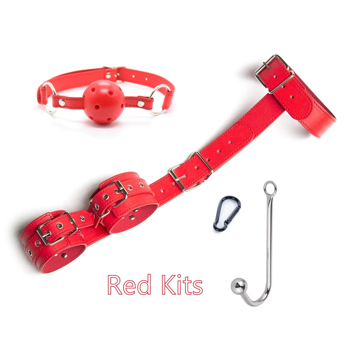 Bdsm Kit of Slave Bondage Handcuffs Backhand Binding Apertural Plug Anal Hook Bondage Toys for SM Sex Toy Couple Bundle Game 18+