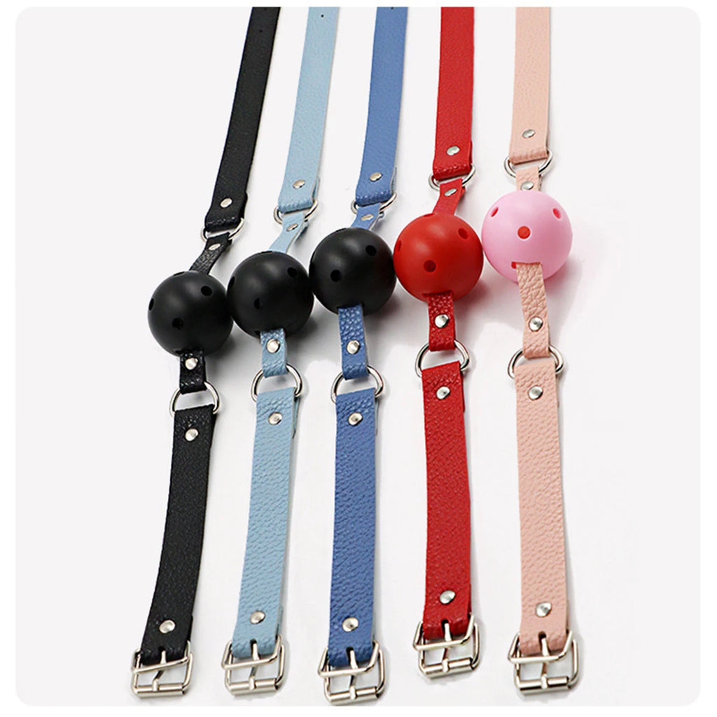BDSM Woman Mouth Gag Ball Set Couple SM Slave Open Mouth Sex Games Mouth Gags 18+ Adult Foreplay Flirt Woman Slave Sextoy Set