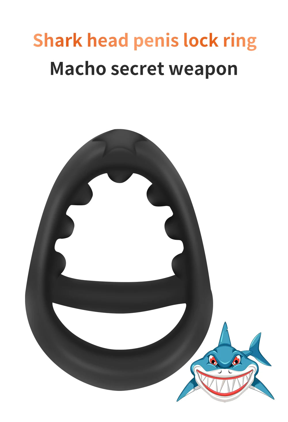Silicone Penis Rings Cock Ring Erection Enhancing Triangular Penis Ring With Massage Beads Delayed Ejaculation Sex Toys For Men