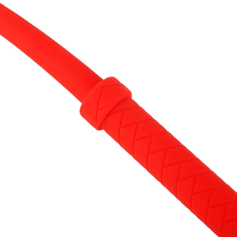 Red Boutique Silicone BDSM Whip Erotic Sex Toys with Mute Ball Mouth Gag for Couple Flirt Spanking Chastity Sex Accessoires