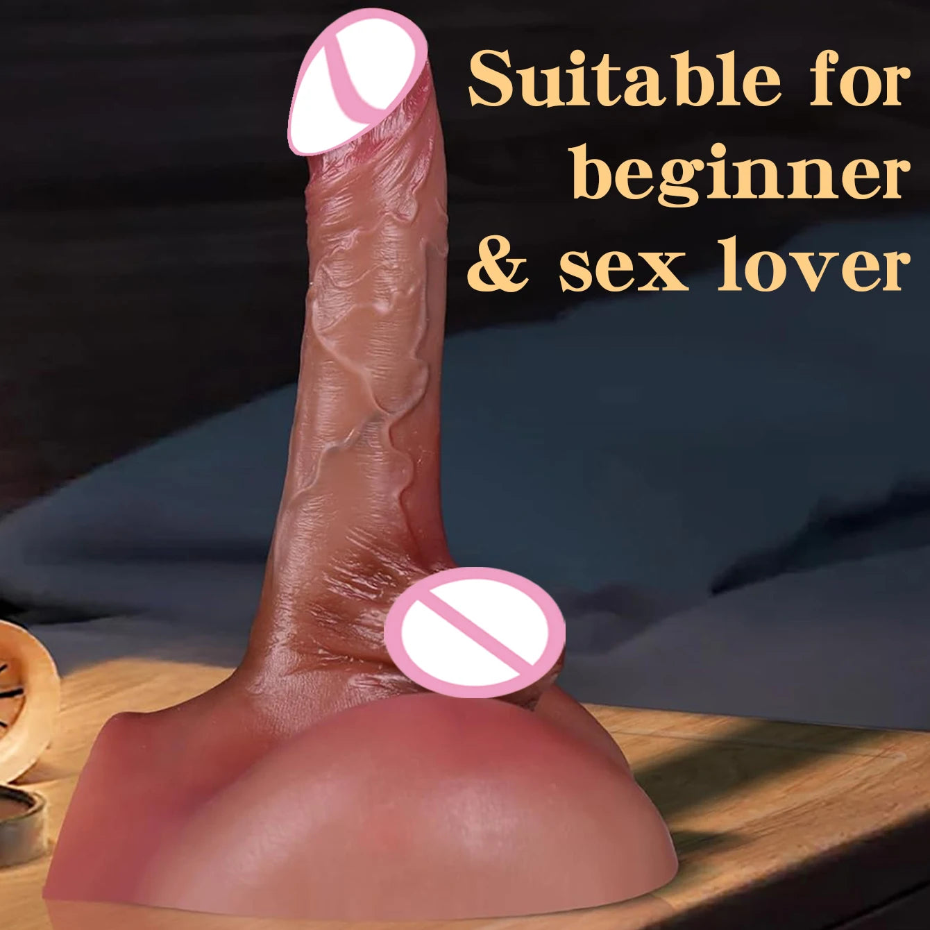 Realistic Male Torso Sex Doll - 2 in 1 Adult Toy with Flexible Dildo & Anal for Women Men Couples, Lifelike Masturbation Aid