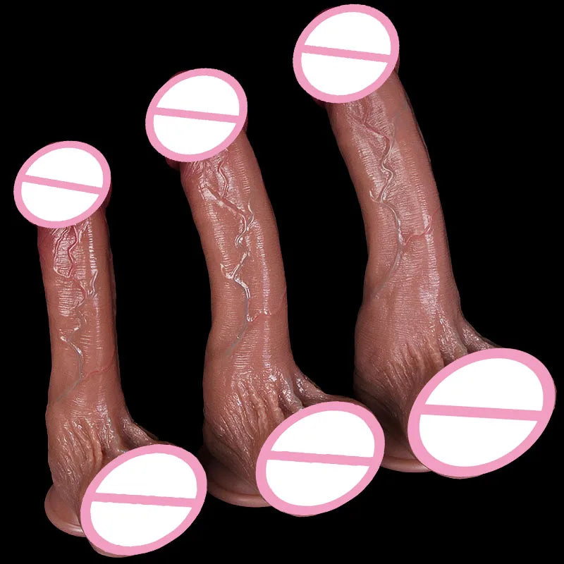 Oversized Realistic Dildo with Thick Glans Big Penis Adult Suction Cup Anal Sex Toys for Couples Vagina Penis Adult Sex Toys For