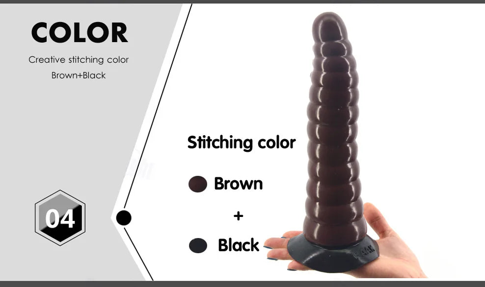 Silicone Simulation Dildo Female Masturbator Clitoris Massager Sex Toy Simulation Caterpillar Dildo