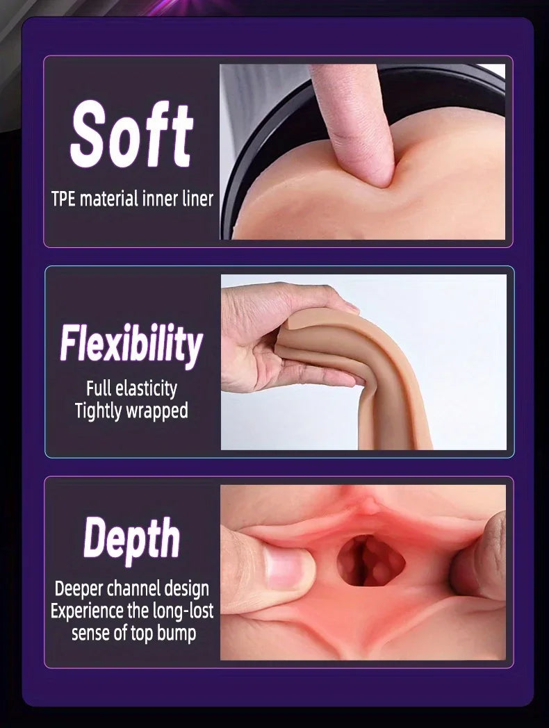 Realistic Vagina Male Masturbator TPE Soft Tight Pussy Erotic 18+ Adult Toys Sex Toys For Men Masturbatings machine Sex shop