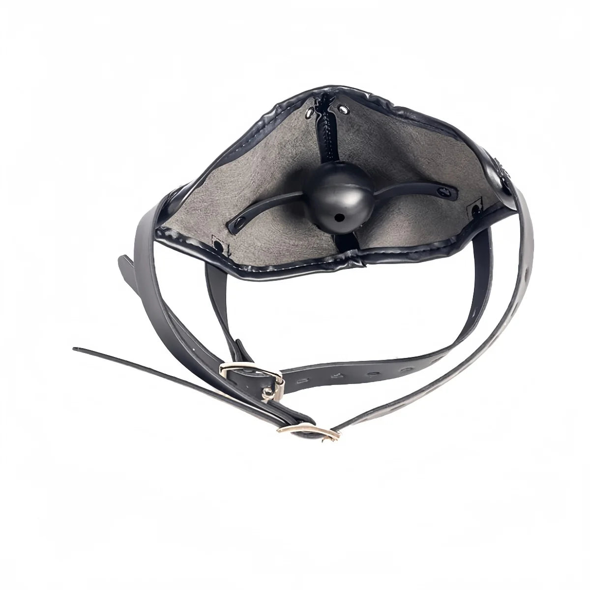 Head-mounted for Face Mask Mouth Gag Harness Adult Training Sex Toys for Women Men Gay Erotic Slave BDSM Bondage Punk Mask