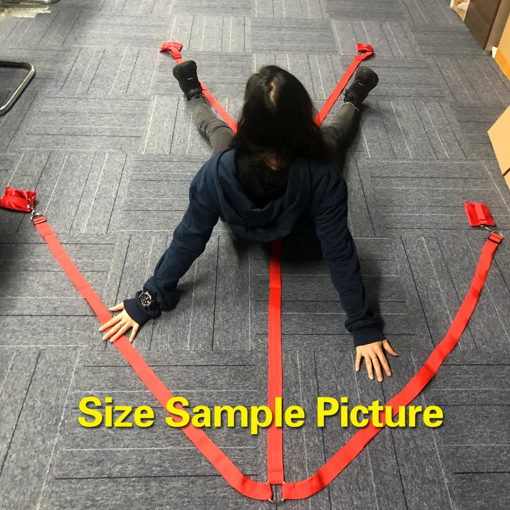 BDSM Bed Strap Bondage Alternative Binding on The Bed with Plush Binding Sex Toys,Flirting Handcuffs Footcuffs,Sm Self Bondage