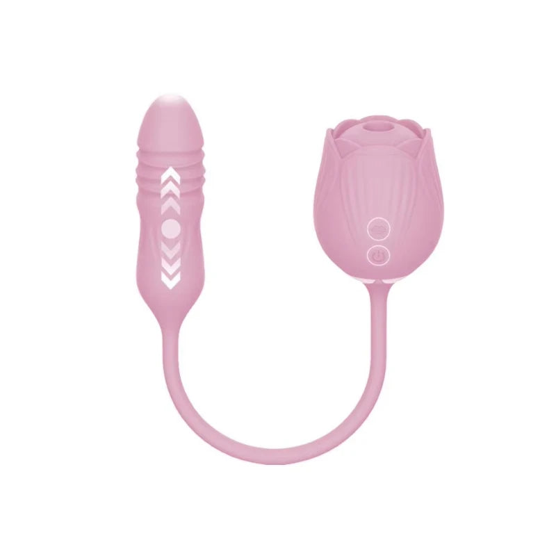 Licking Vibrator for Women Clitoral Nipple Stimulator Massager Thrusting Dildo 2 in 1 Sex Toy for Women Adult Sex Products