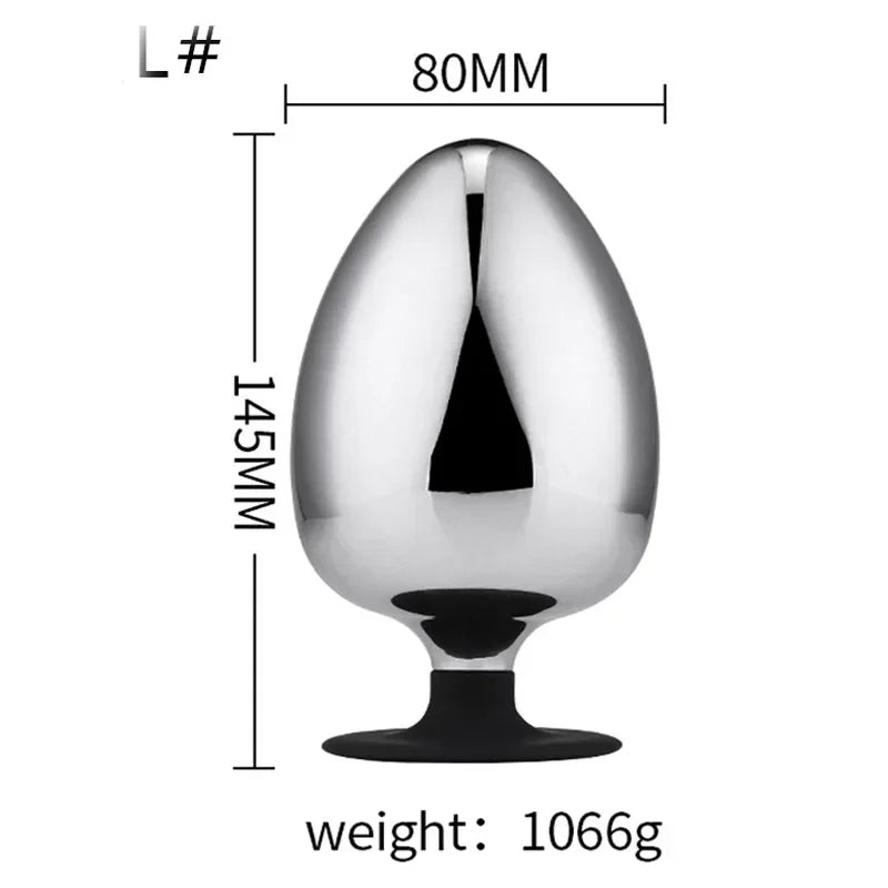 Hot Selling Anal Plug Dildo Huge Fist Strap On Sex Toys For Men/Women Masturbators Stainless Steel Toys Big Butt Plug Wearable