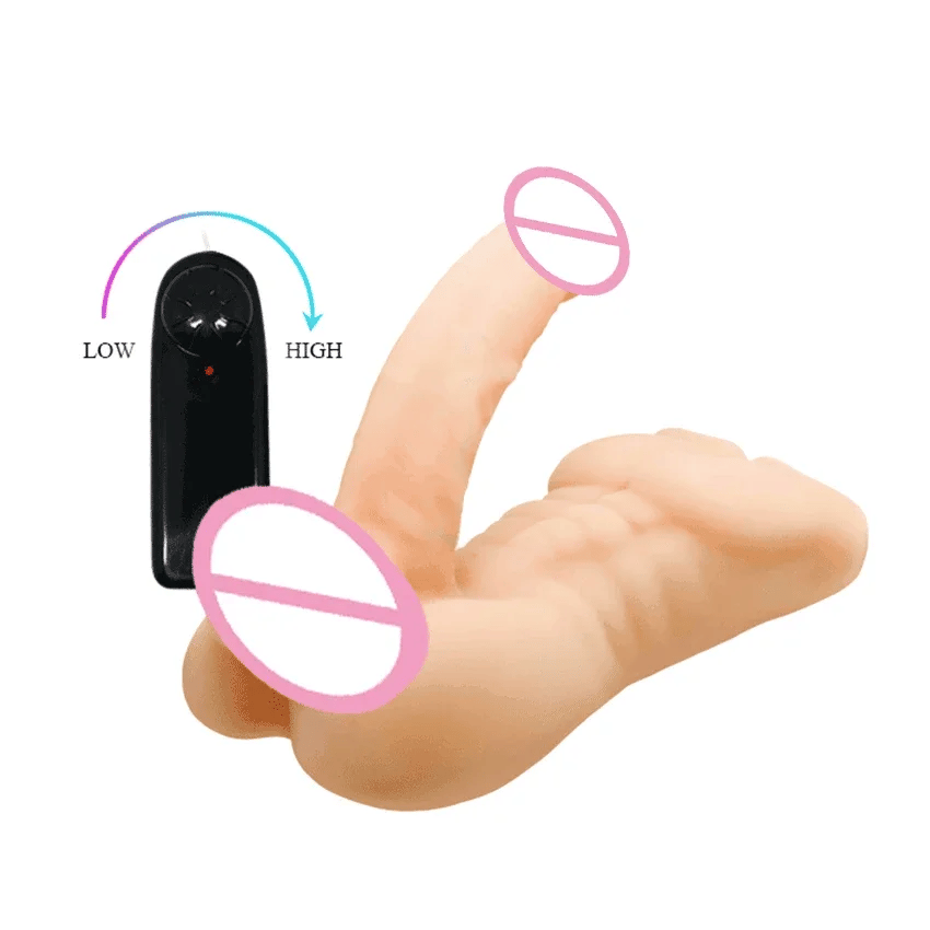 Soft Skin Realistic Penis Sexy Female Vibrating Masturbator Dildo Male Torso Sexsual Love Doll Sex Toys for Women Men 18 Adult