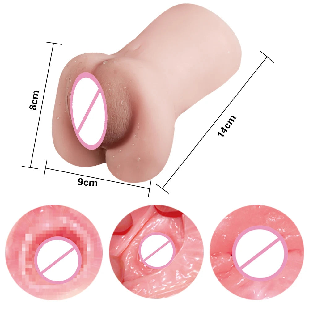 Sex Toys for Men Vagina Male Masturbators Cup Real Pussy Real Vagina Sextoys Silicone Adult Product 3D Realistic Masturbator