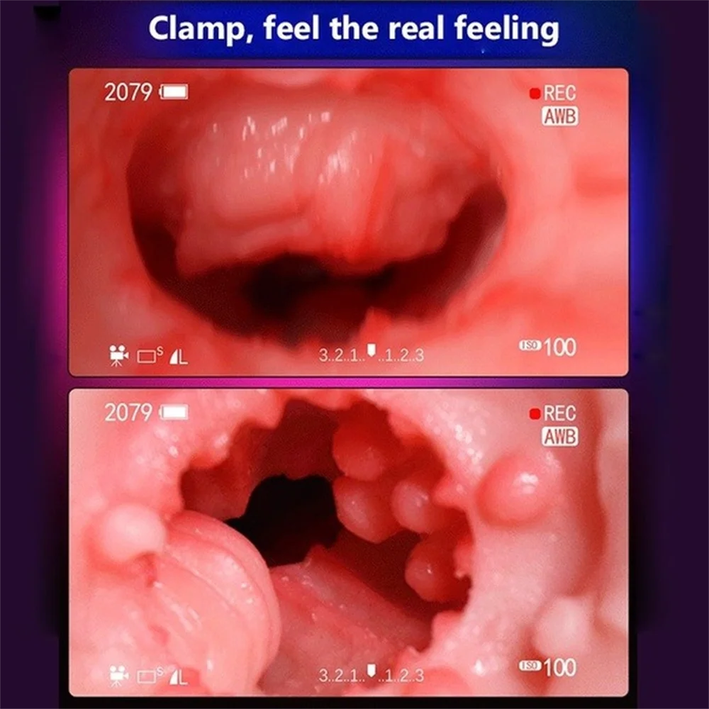 Masturbator for Men Pocket Pussy Sex Toys Real Mouth Vagina Vacuum Sucking Blowjob Sex Machines Male Masturbation Cup Adults 18