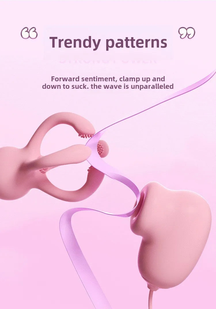 Electric Nipple Vibrator Female Breast Massage Nipple Clip Enhancer Nipple Sucking Stimulator Female Masturbator Adult Products