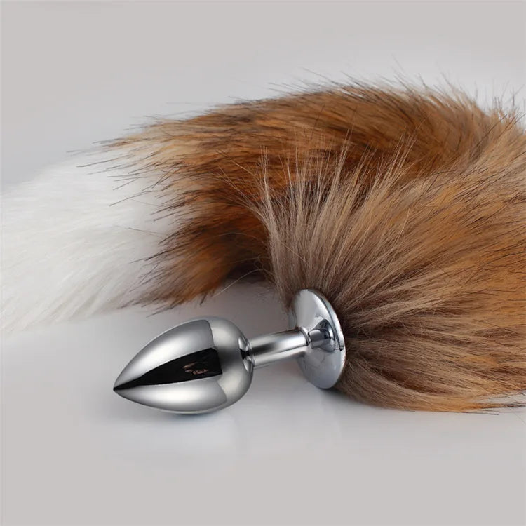 Role-playing Sex Games, Men and Women Sex Toys,1pcs,BDSM Three Size Dog Tail Anal Plug, Animal Tail Butt Plug