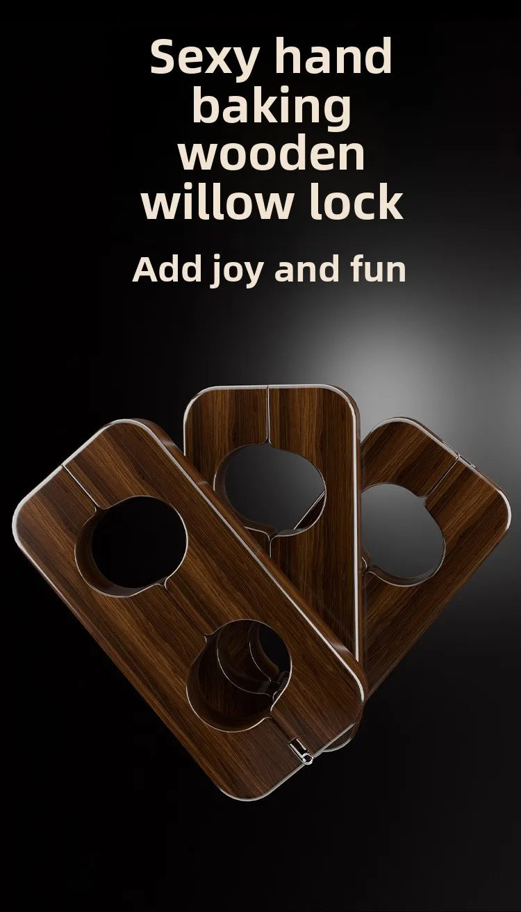 BDSM Pearwood Thumb Yoke Sm Erotic Toys Couples Sex Aids Props Handcuffs Bondage Sp Transfer Classroom Couple Flirting