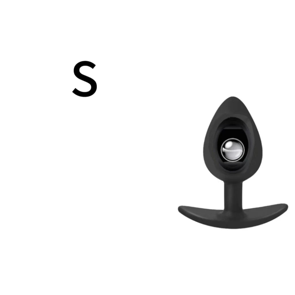 1pc Silicone Anal Plug Built-in Balls, Beginner to Senior Size, Buttocks G-Spot Massage, Adult Sex Toys