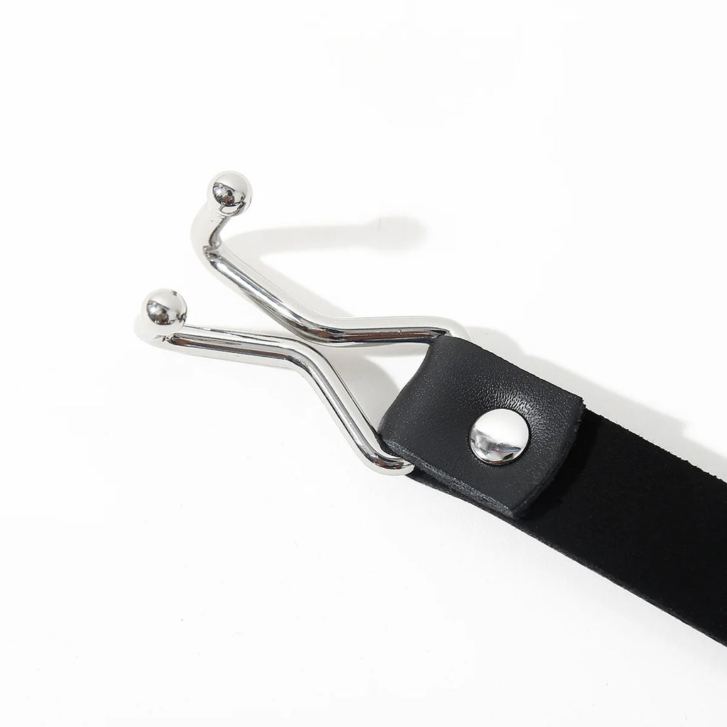 Stainless Steel Spider Ring Gag BDSM Bondage,Nose & Mouth Hook Spreader Leather Head Harness ,Sex Toys For Couples Restraints