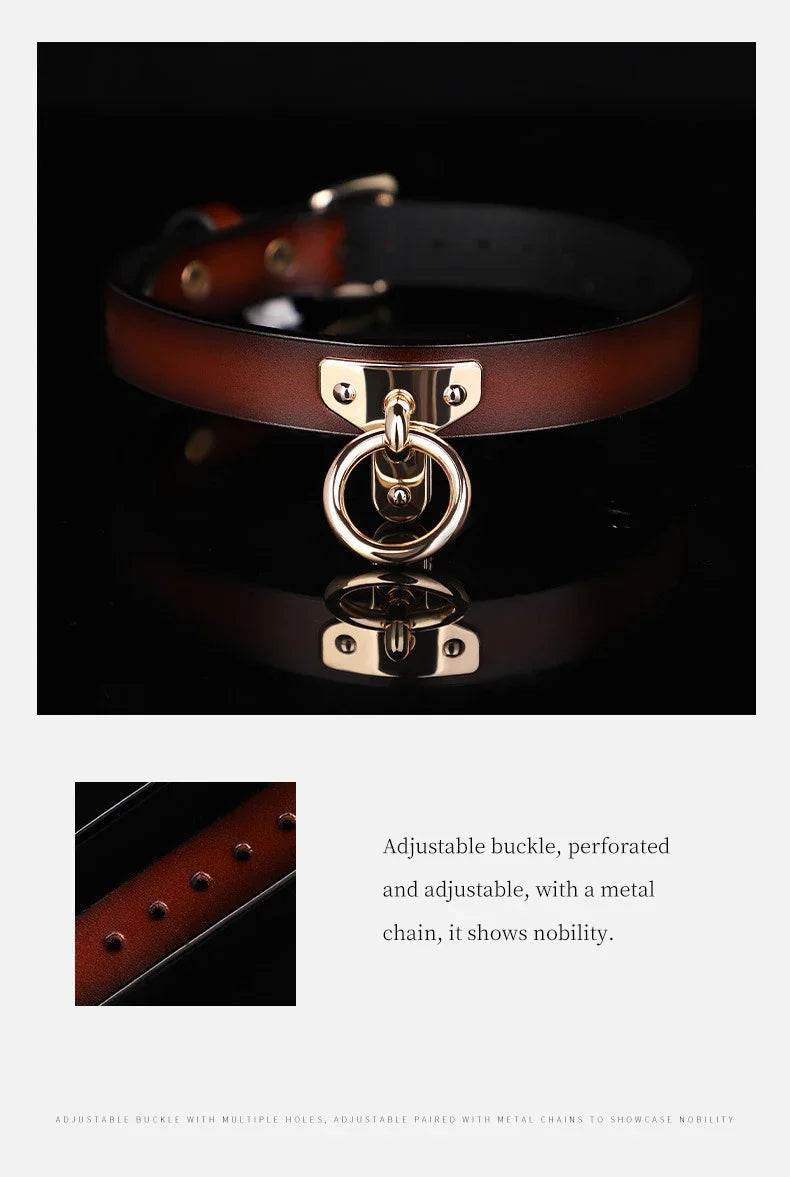 sm props bondage leather collar slave bed neck bondage with belt BDSM erotic sex toys women couple adult games