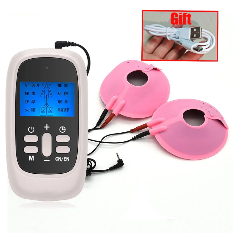 Bdsm Electric Shock Nipple Sucker Clamps Electro Stimulation Breast Toys for Woman Nipple Paste Pads Electrical Sex Accessories