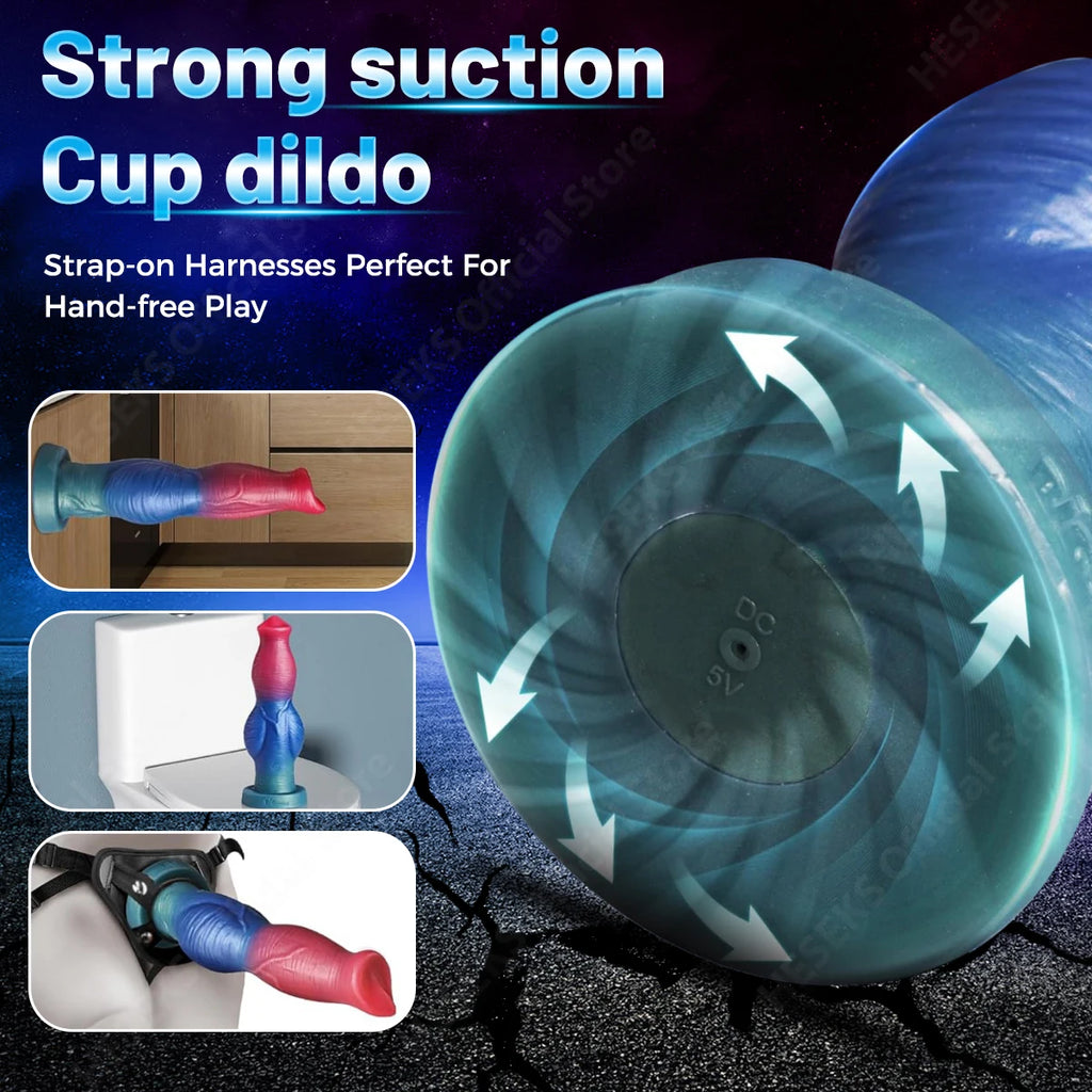 10 inch Thrusting Dildo Vibrator 7 Vibration & Thrust Modes Huge Monster Dildos G Spot Anal Toys with Remote Control for Women