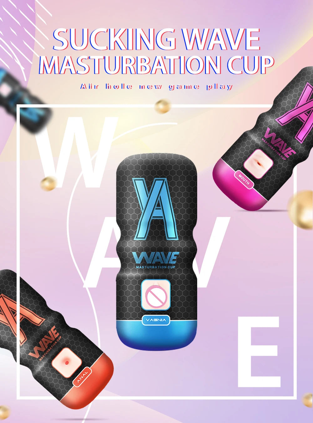 Powerful Sucking Masturbation Cup Realistic Anal Vagina Pocket Pussy Blowjob Massager Male Masturbator Sex Toys for Men 18+ Toys