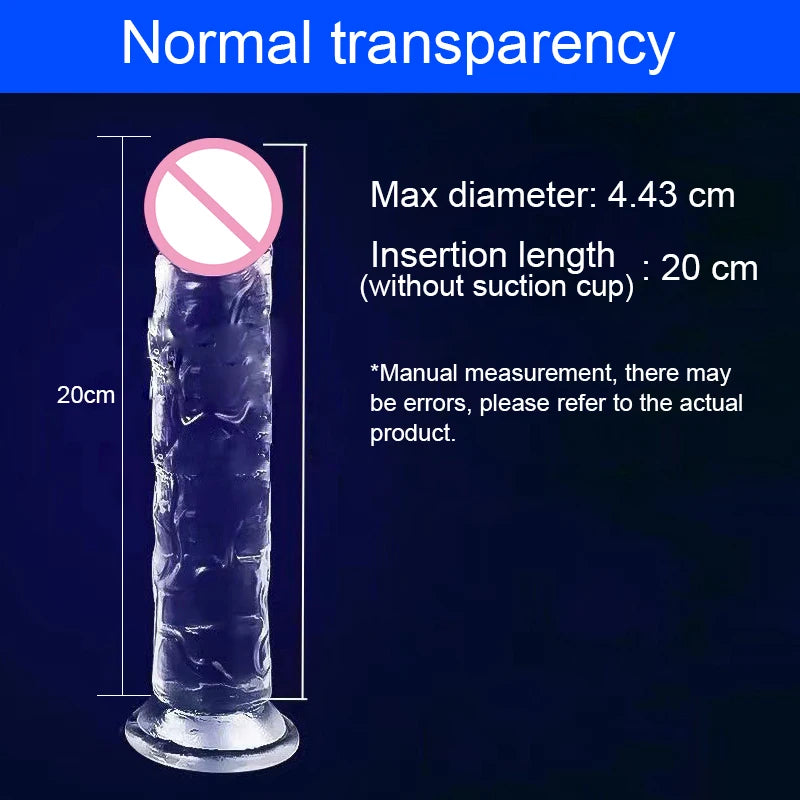 Realistic Dildo Jelly Penis Suction Cup Dildo 7 Size Female Masturbator Clitoral Stimulator Big Dick Lesbian Sex Toys For Women