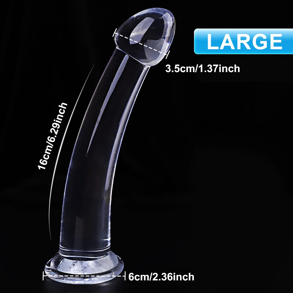 Transparent Dildo for Women 3 Size Silicone Realistic Fake Dick Penis with Strong Suction Cup Adult Sex Toy for Women Sex Shop