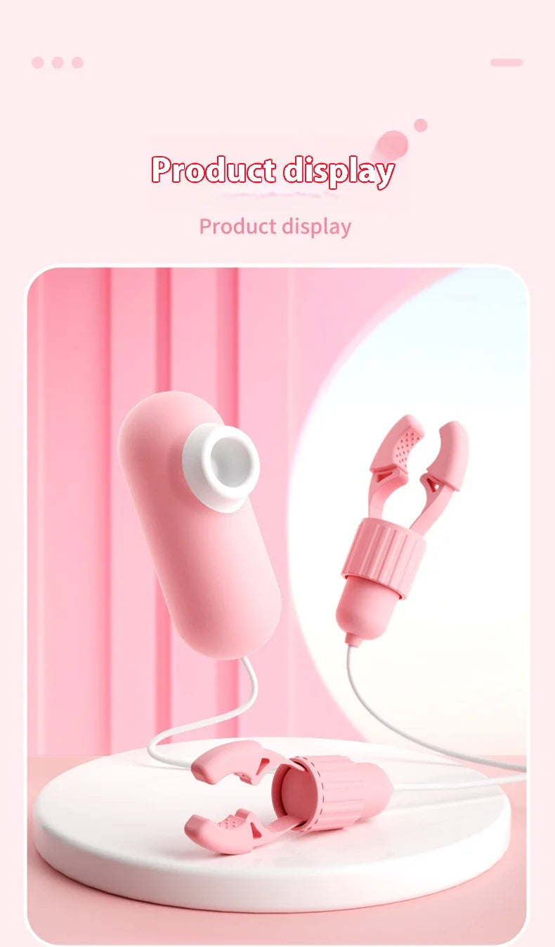Adult Toys Milk Clip Clitoral Clamp Electric Suck Nipple High Tide Sex Toy Female Masturbation Device