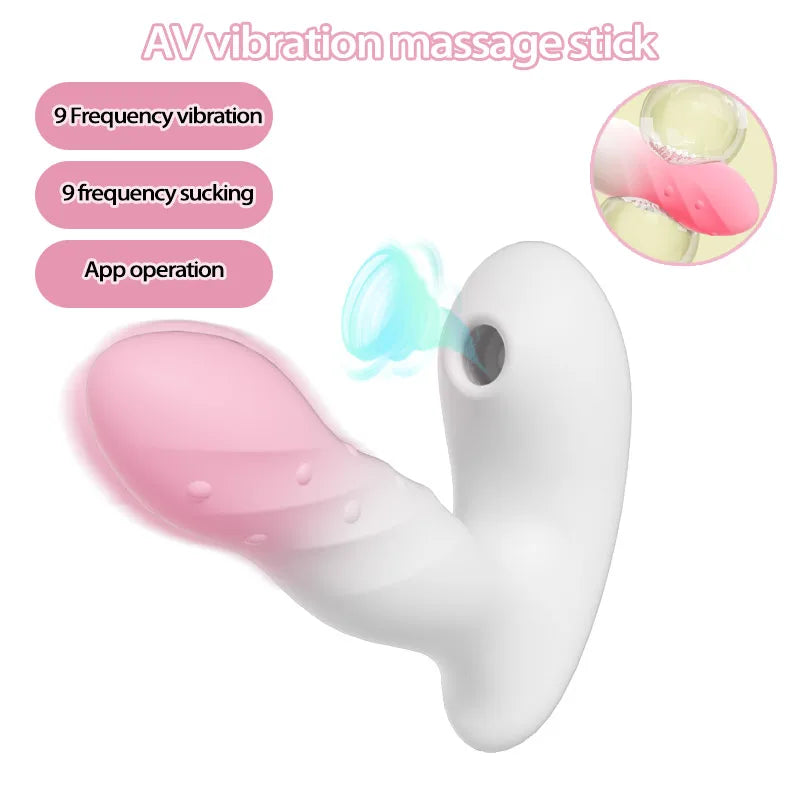 Adult Toys Wearable Clitoris Sucking G Spot Vibrators 9 Modes Clit Vagina Dildo Stimulator APP Control Erotic Sex Toys for Wome