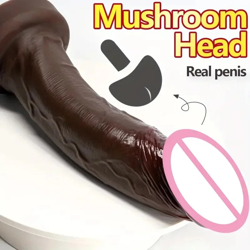 Soft Realistic Huge Glans Dildo For Female Masturbation Big Penis Anal Silicone Dildos With Suction Cup Dick Sex Toys for Women