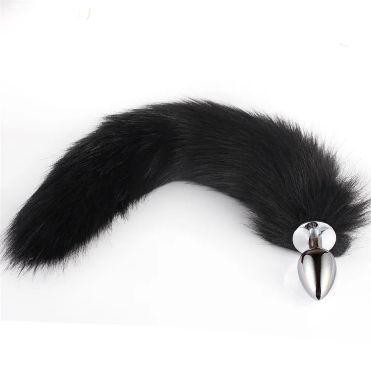 Role-playing Sex Games, Men and Women Sex Toys,1pcs,BDSM Three Size Dog Tail Anal Plug, Animal Tail Butt Plug