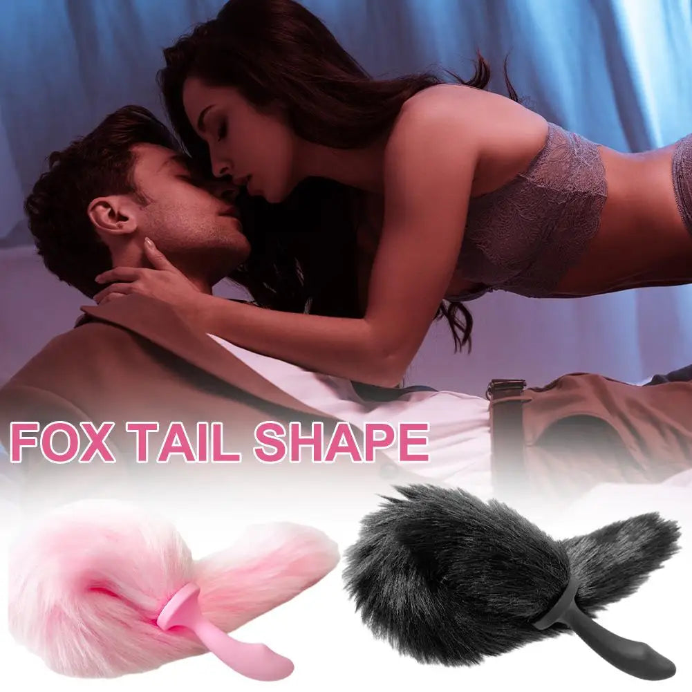 Silicone Sexy Fox Tail Anal Plug Anal Dilator For Women Men Butt Plug Dildos Small Tail Anal Plug Cosplay Sex Toys For Adult