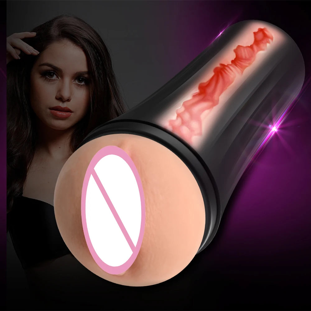 Masturbatings machine Sex shop Realistic Vagina Male Masturbator Silicone Soft Tight Pussy Erotic 18+ Adult Toys Sex Toys 18+
