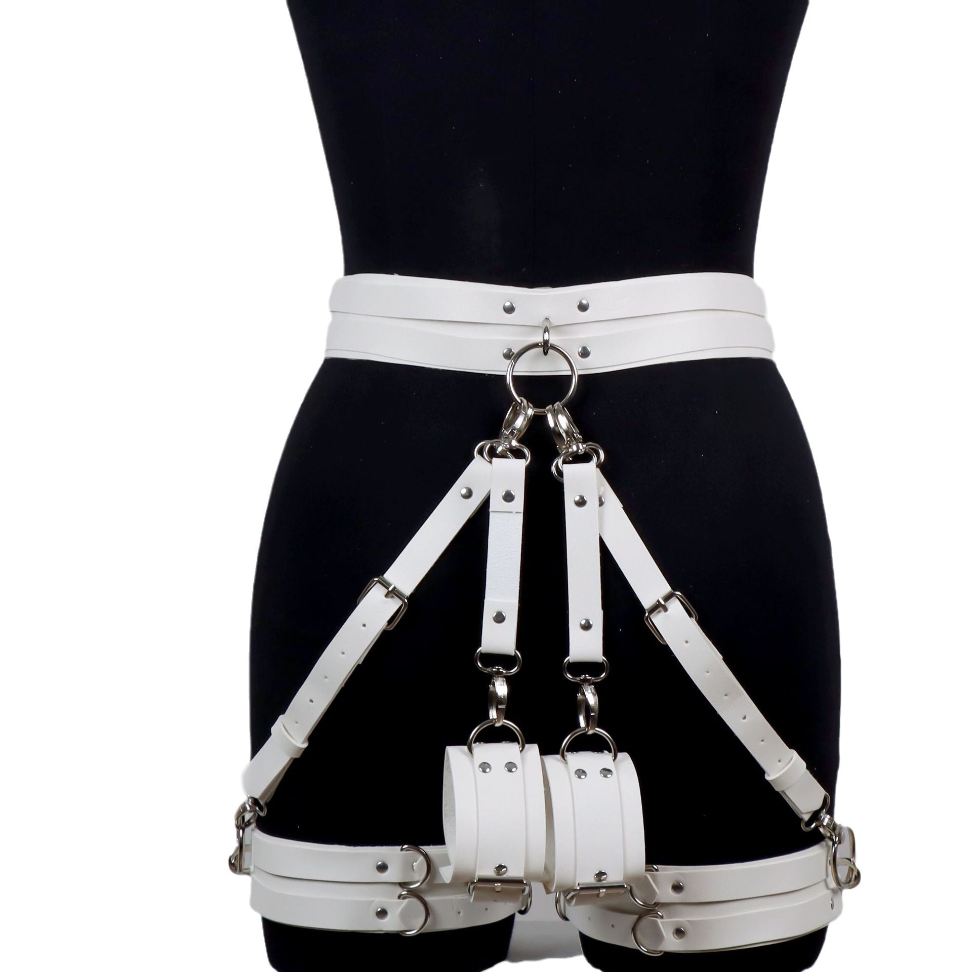 Sexy Bodys Lingerie Woman Leather Harness Bdsm Garter Belt Bondage Thigh Harness Seks Suspenders Strap Belt Stockings Female