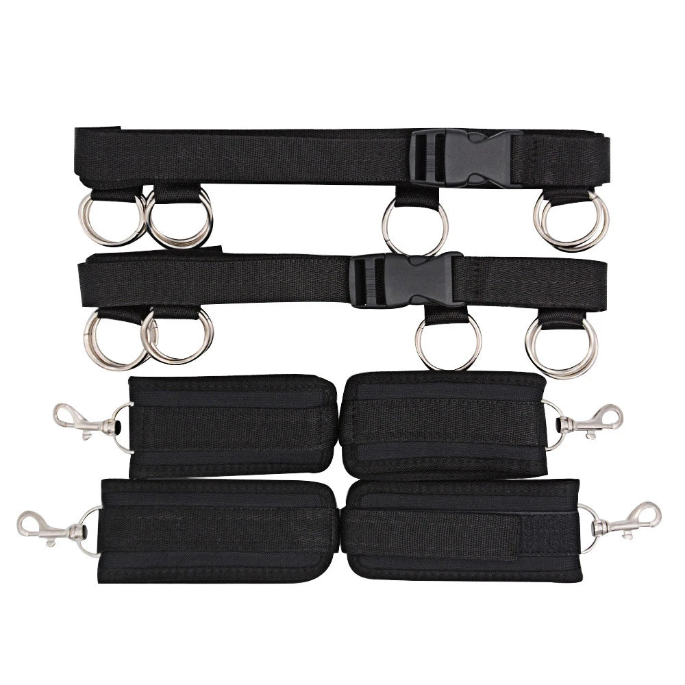 BDSM Adult Sex Toy Kits Sets for Sexy Games Bondage Mask Set Feather Handcuffs Ankle Cuff Restraints for Couple Sexual Aids ﻿18+
